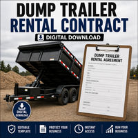 Dump Trailer Rental Contract