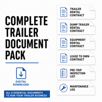 Complete Trailer Rental Document Pack
