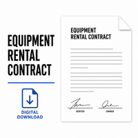 Equipment Rental Contract