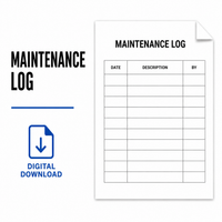 Trailer Maintenance Log