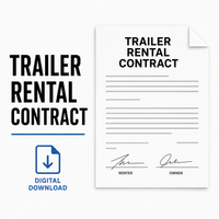 Trailer Rental Contract Template