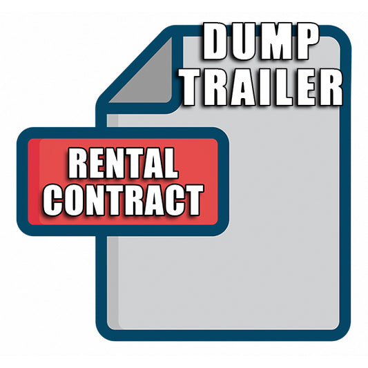Dump Trailer Rental Contract - Digital Download